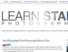 Tablet Screenshot of learnstarphotography.com